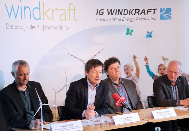Pressebild: Pressekonferenz copyright: IG Windkraft