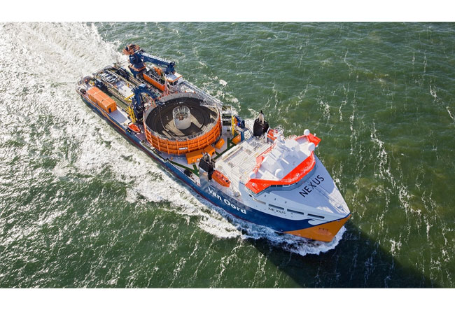 Pressebild: Installationsschiff Nexus (Van Oord)