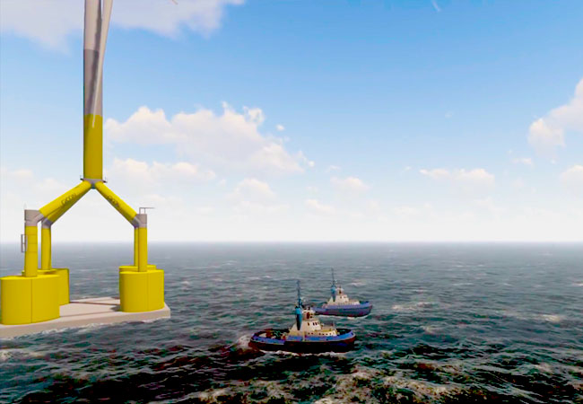 Pressebild: Lehrstuhl für Windenergietechnik erhält Zuschlag für schwimmende Unterstrukturen für Offshore Windenergieanlagen