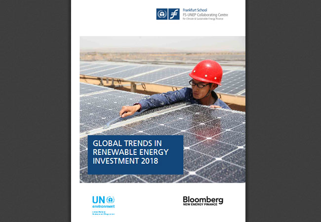 Report: GLOBAL TRENDS IN RENEWABLE ENERGY INVESTMENT 2018