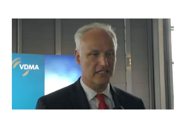 Videobild: VDMA-Präsident Carl Martin Welcker im Interview