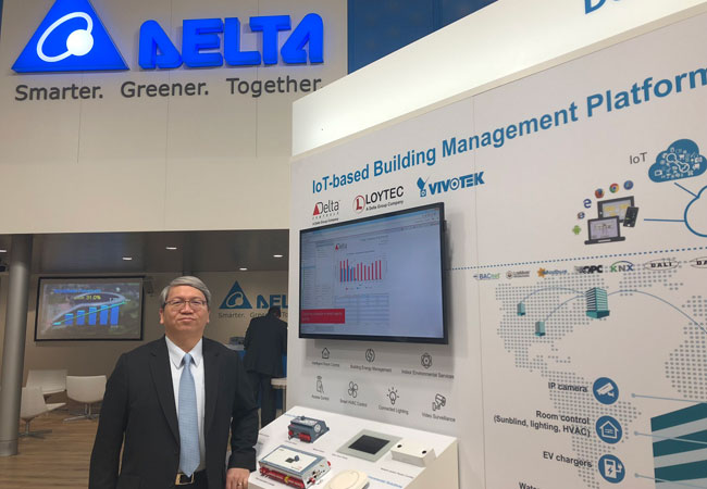 Pressebild: Delta zeigt auf der Hannover Messe 2018 intelligente Lösungen zur Energieeinsparung für nachhaltige Städte / Copyright Delta Electronics (Netherlands) B.V.