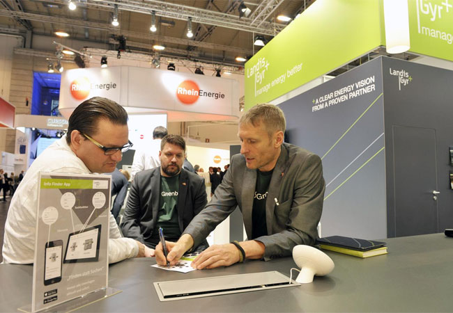 Pressebild: Landis+Gyr präsentiert das Portfolio für die Multi-Energie-Zukunft auf den Powertagen in Zürich 2018