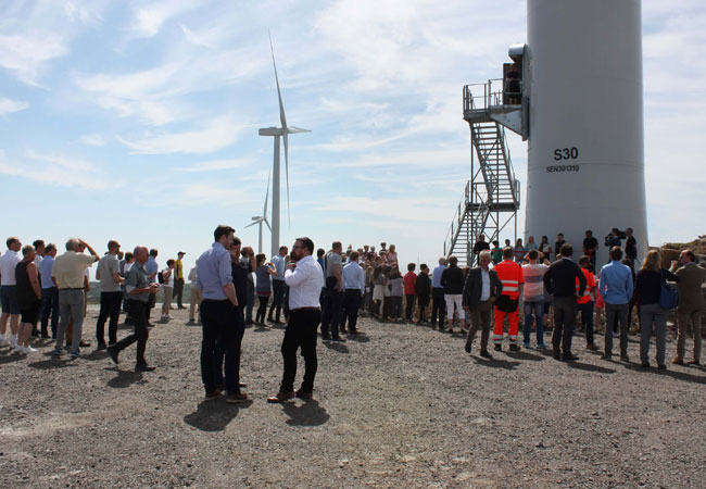 Pressebild: Eröffnungsfeier des Windparks Egersund