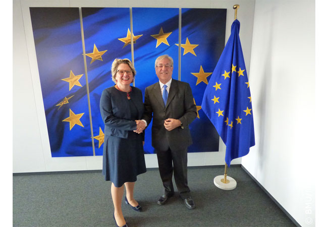 Pressebild: Antrittsbesuch in Brüssel / Copyright: BMU/Melanie Klußmann