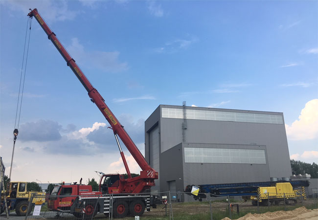 Pressebild: Baustelle in Nachbarschaft des Gondelprüfstands in Bremerhaven