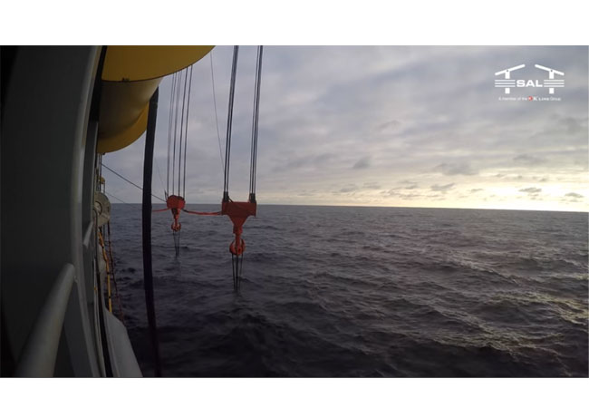 Videobild: SAL: MV Lone, Pre-Piling Test for Wikinger Wind Farm