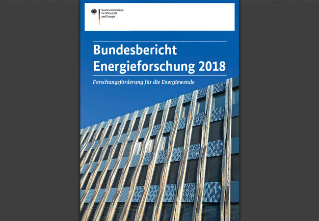 Cover: Bundesbericht Energieforschung 2018 Forschungsförderung für die Energiewende