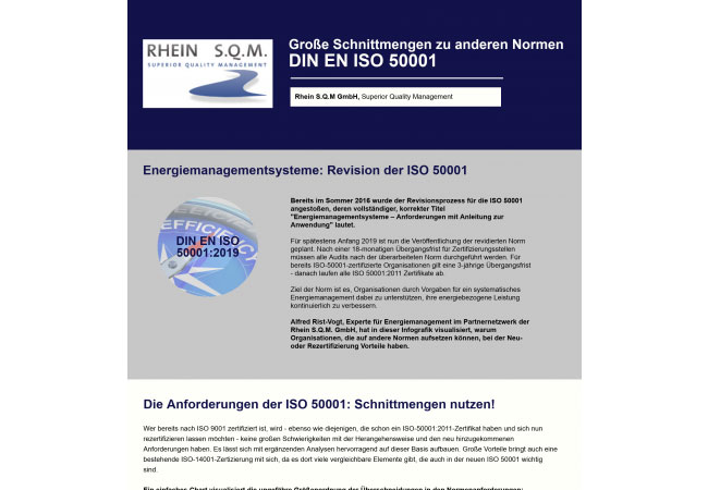 PB: Revision der ISO 50001 und zum Einfluss der ISO 50003 auf die Zertifizierungsaudits