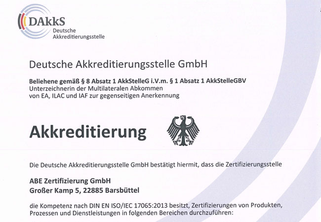 PB: Akkreditierung der neuen VDE-AR-N 41er Reihe / © ABE Zertifizierung GmbH
