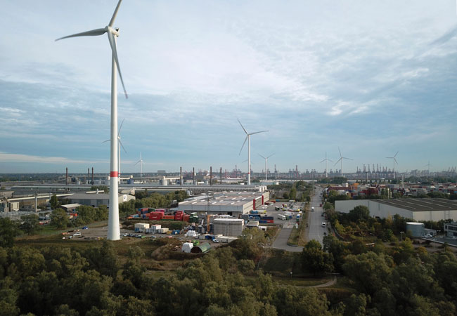 Pressebild: Siemens Gamesa feier Richtfest des innovativen Speichersystem in Hamburg-Altenwerder