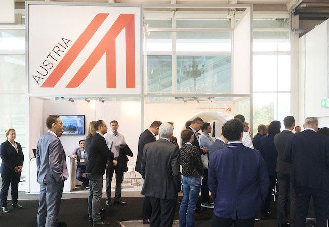 Mehr als 20 Unternehmen aus Österreich präsentieren ihre Leistungen bei der Messe copyright: IG Windkraft