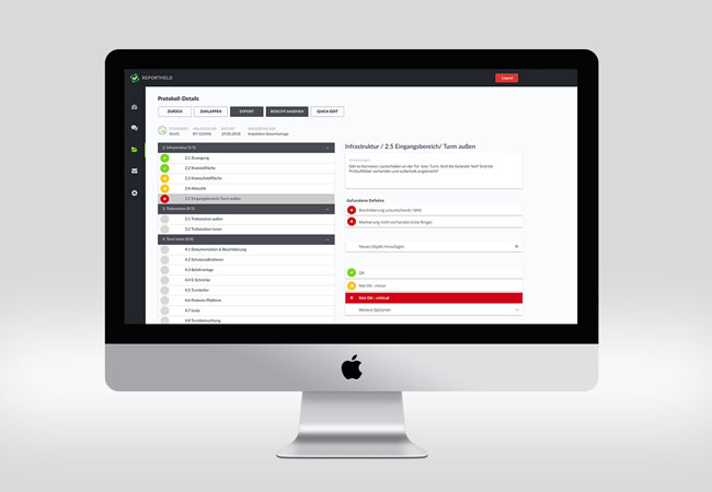 Pressebild: Reportheld Screenshots: Desktop