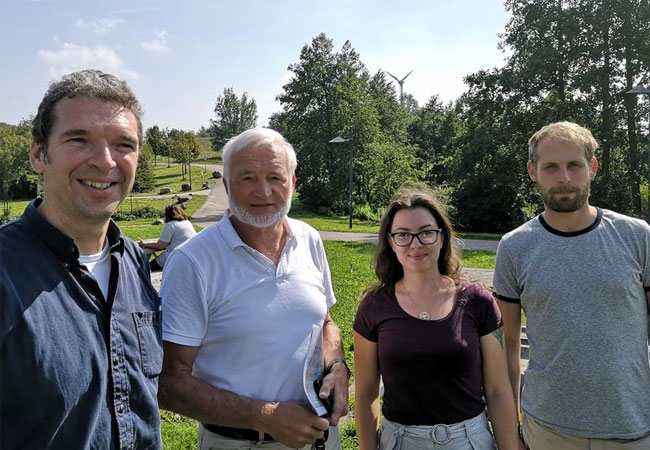 PB: Prof. Dr. André Faaij, Prof. Dr. Olav Hohmeyer, Jaqueline de Godoy und Simon Hilpert, Projektmitarbeiter. / Kathrin Fischer