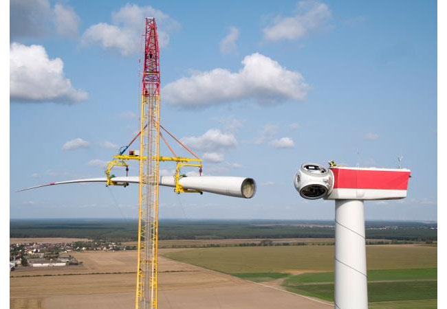 PB: Bauarbeiten im UKA-Windpark Hartmannsdorf Quelle: UKA