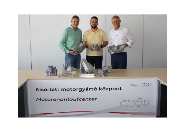 Pressebild: Weltweit erster 3D-gedruckter Formula Student Rennmotor auf SLM® Maschine gefertigt