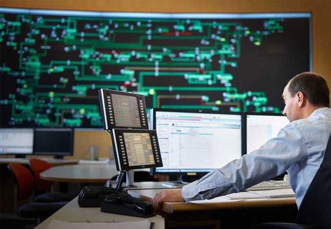 Pressebild: Aus dem Transmission Control Centre wird das Übertragungsnetz von 50Hertz gesteuert. Foto: Jan Pauls