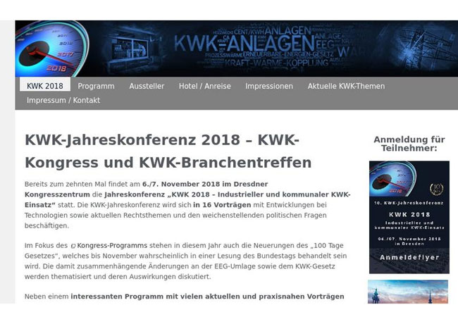 Pressebild: KWK-Jahreskongresses 2018 Ankündigung