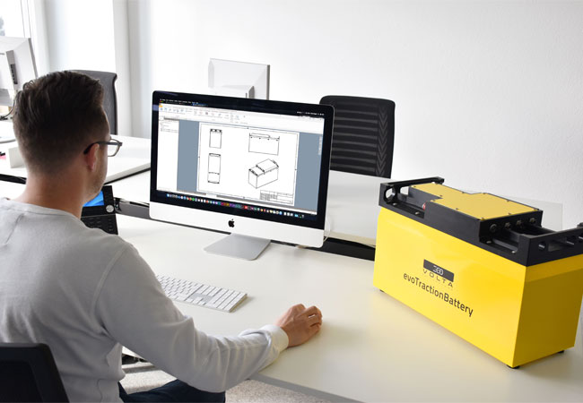 PB: evoTractionBattery Entwicklung (Quelle: ecovolta)