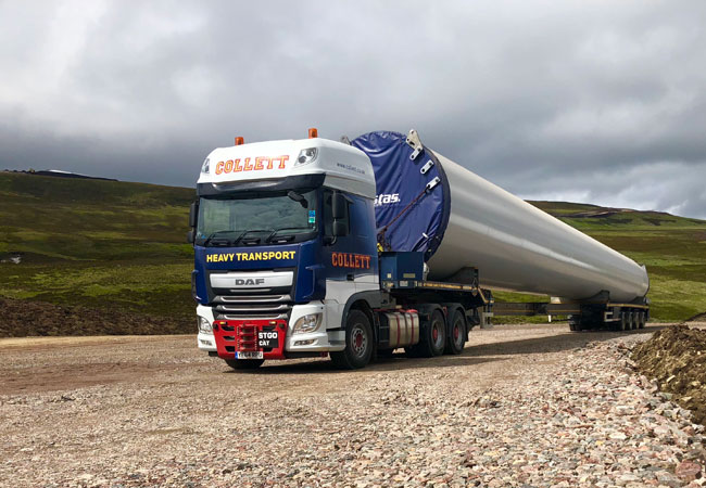 PB: Spezialtransporte: Alle Komponenten und Zusatzgeräte für 59 Vestas V90-Turbinen erreichen Windpark Dorenell