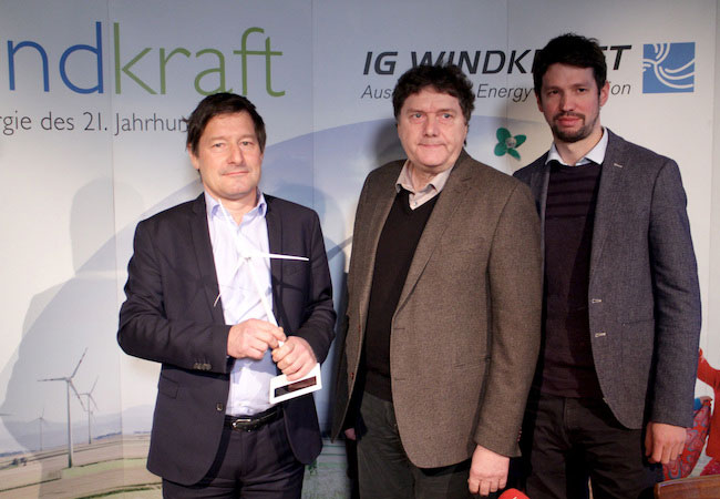PB: Stefan Moidl, Martin Steininger, Lukas Püspök copyright: IG Windkraft