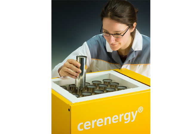 PB: Fraunhofer IKTS präsentiert keramische Batterie mit Weltrekord-Eigenschaften / (c) Fraunhofer IKTS