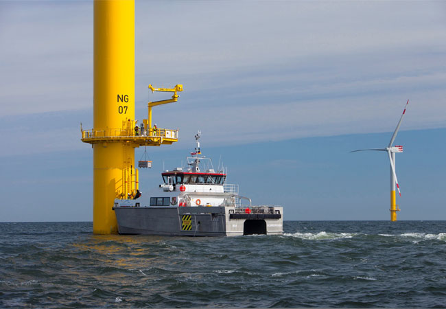 PB: © Jens Meier / Ausfahrt zu einem Offshore-Serviceeinsatz