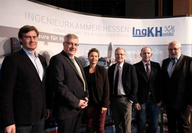 PB: Präsident, Vizepräsident und Geschäftsführung von IngKH und IngAH mit Bächstädt und Dr. Tiersch