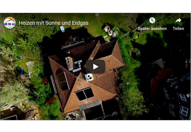 Videobild: Heizen mit Sonne und Erdgas