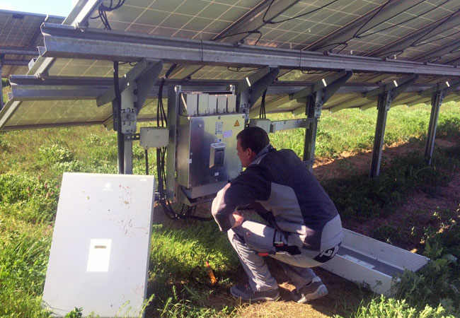 PB: Fehlersuche bei einer 1-Megawatt-Solarstromanlage  / Copyright: ENS - European Network Services