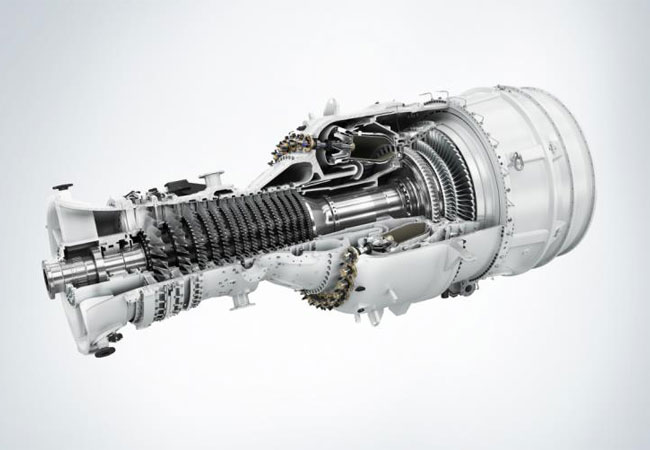 PB: Industriegasturbine SGT-800 Eine SGT-800-Industriegasturbine von Siemens mit einer Leistung von 57 Megawatt wird dank ihrer hohen Effizienz im BASF-Kraftwerk Schwarzheide für niedrige Brennstoffkosten und CO2-Emissionen sorgen.