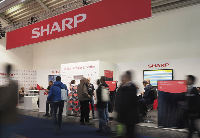 PB: Sharp feiert 60 Jahre Solarkompetenz auf der Intersolar 2019 (Stand A2.171)