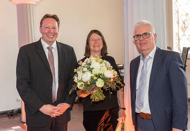 PB: GAIA Geschäftsführer Torsten Szielasko und Michael Wahl mit Ulrike Höfken, Umweltministerin Rheinland-Pfalz (in der Mitte).