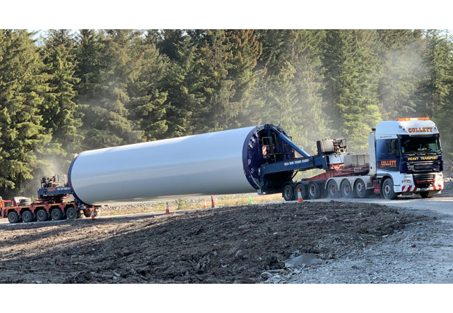 PB: Die letzten Komponentenlieferungen an den Windpark Clocaenog sind abgeschlossen