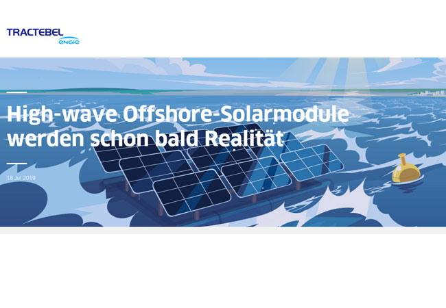 PB: High-wave Offshore-Solarmodule werden schon bald Realität