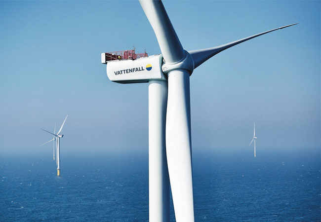 PB: Offshore-Windturbine im Windpark Horns Rev 3 vor der Westküste Dänemarks