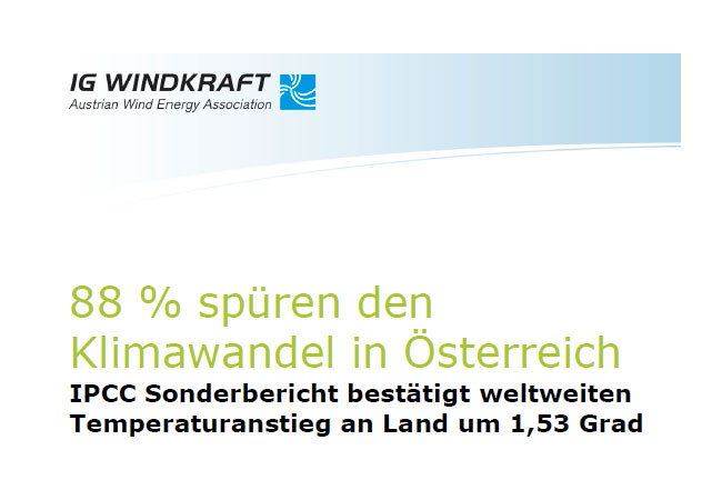 PB: IG-Windkraft / Klimawandel