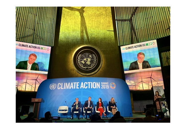 PB: CEO and President of Ørsted, Henrik Poulsen, speeking to world leaders at the UN Climate Action Summit in New York.