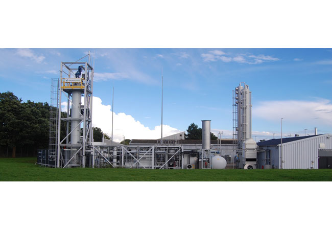 PB: Die Anlage, die am südlichen Stadtrand von Kopenhagen in Avedøre liegt, nutzt eine von Electrochaea entwickelte und mehrfach patentierte biologische Power-to-Gas-Technologie. (c) Electrochaea