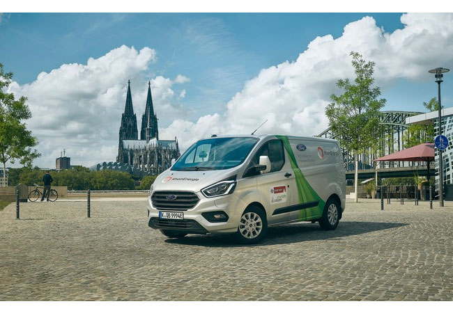 PB: Ford Transit Plug-in Hybrid für Kölner Geofencing- und Blockchain-Modellprojekt. / Quellenangabe: "obs/Ford-Werke GmbH" Bildrechte:Ford-Werke GmbHFotograf:Ford-Werke GmbH