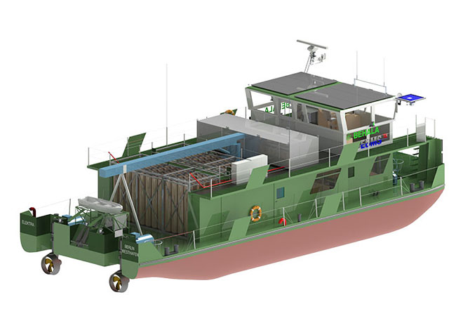 PB: Start für erstes emissionsfreies Schubboot "Elektra" / Bild: behala