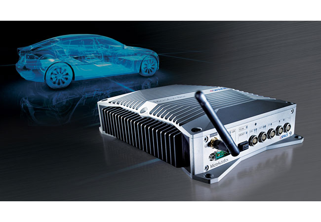PB: Rechenintensive Prototyping-Anwendungen für die Entwicklung autonomer oder elektrisch angetriebener Fahrzeuge sowie wachsende Anforderungen an Konnektivität und Sicherheit verlangen nach leistungsfähigen In-Vehicle-Prototyping-Systemen wie der MicroAutoBox III von dSPACE.