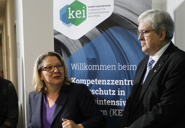 PB: Svenja Schulze bei der KEI-Eröffnung / Bildnachweis: Rainer Weisflog