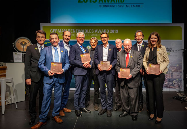 PB: reisträger des German Renewables Awards 2019 (EEHH GmbH) © Erneuerbare Energien Hamburg Clusteragentur GmbH