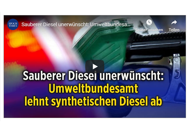 Videobild: Sauberer Diesel unerwünscht: Umweltbundesamt lehnt synthetischen Diesel ab