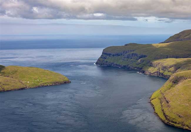 PB: Photographer: SEV The Vestmannasund strait, located in the North West of Faroe Islands