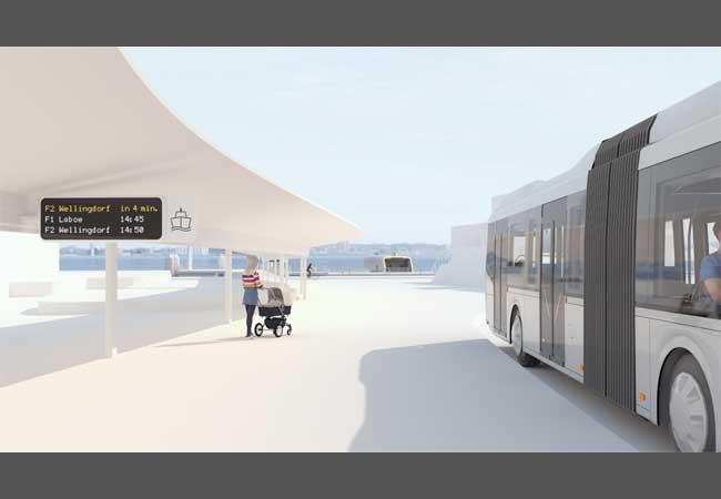 PB: Nachhaltiger Busverkehr in Kiel ist eines der Projektziele von „CAPTin Kiel“. / Foto: © Muthesius Kunsthochschule, Kiel