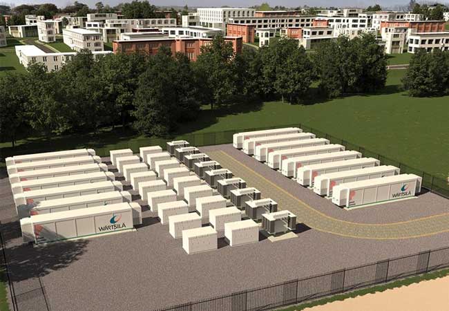 100 MW of energy storage to Pivot Power will provide flexible capacity and reliability to support increased renewable energy generation and electric vehicle charging infrastructure. Site in Kemsley. Copyright Wärtsilä.