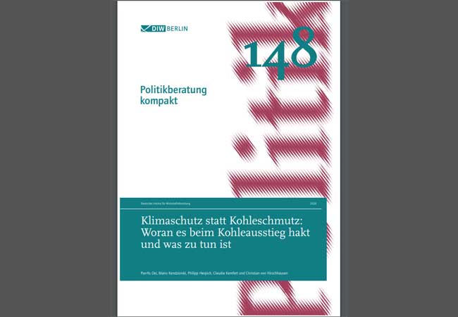 Bild: Die vom BUND beauftrage DIW-Studie "Klimaschutz statt Kohleschmutz ...