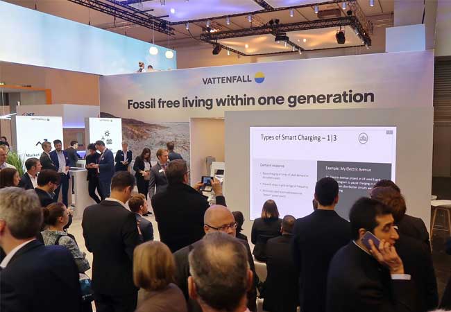 PB: Vattenfall-Stand auf der E-world 2019Vattenfall-Stand auf der E-world 2019